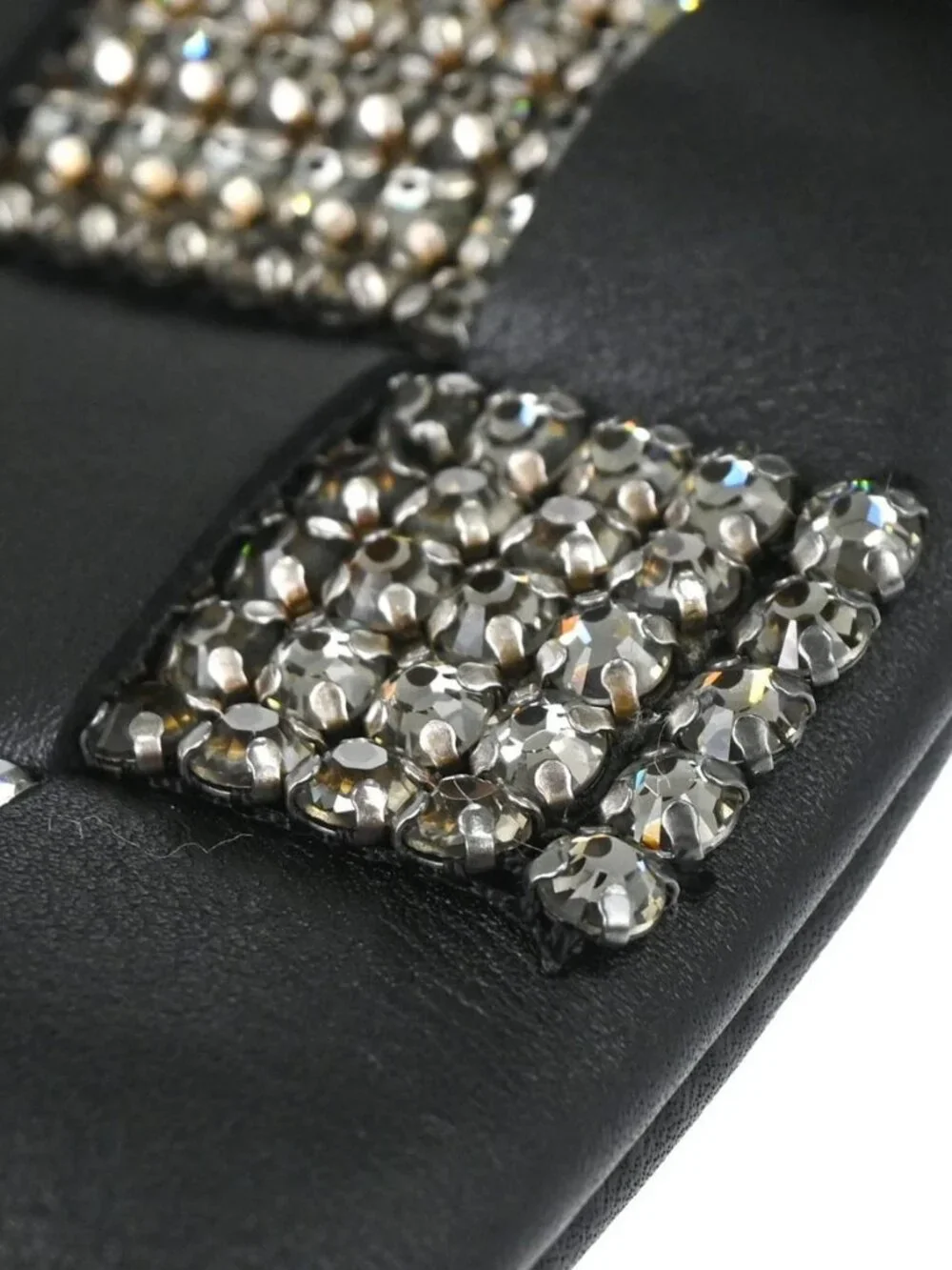 Chanel Black Lambskin Woven Stass Clutch Bag 179065
